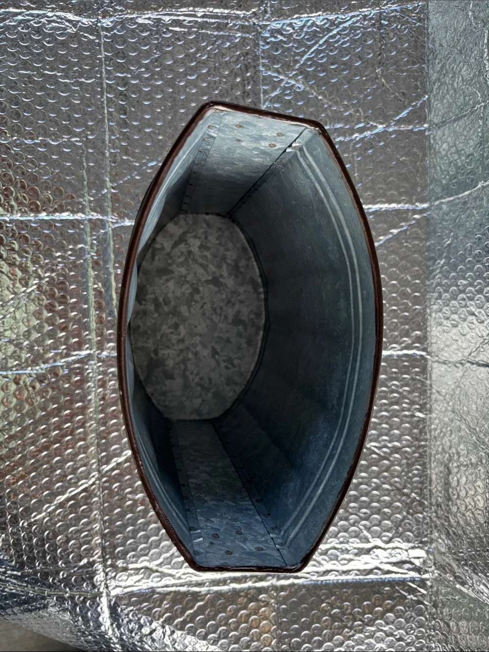 Hobby Lobby Galvanized Metal Bucket - Silver